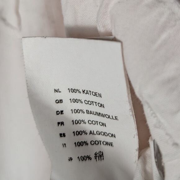 Oilily 40 White Cotton Skirt Women Embroidered Pockets Boho Netherlands EUC - Picture 5 of 5